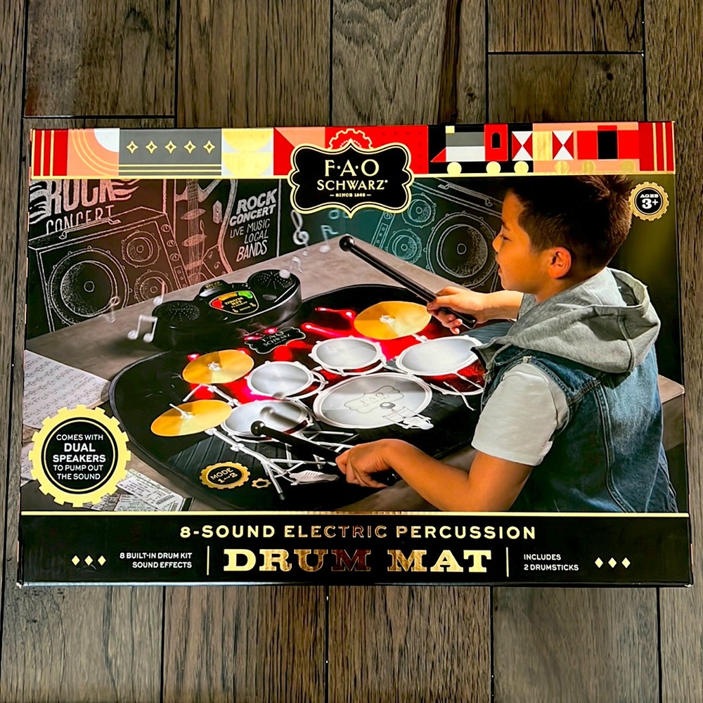 FAO Swartz drum mat